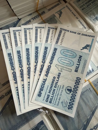 Zimbabwe 100 billion dollars - 100,