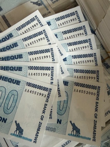 Zimbabwe 100 billion - 25, x